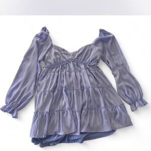Altar'd State Lavender Long Sleeve Dress